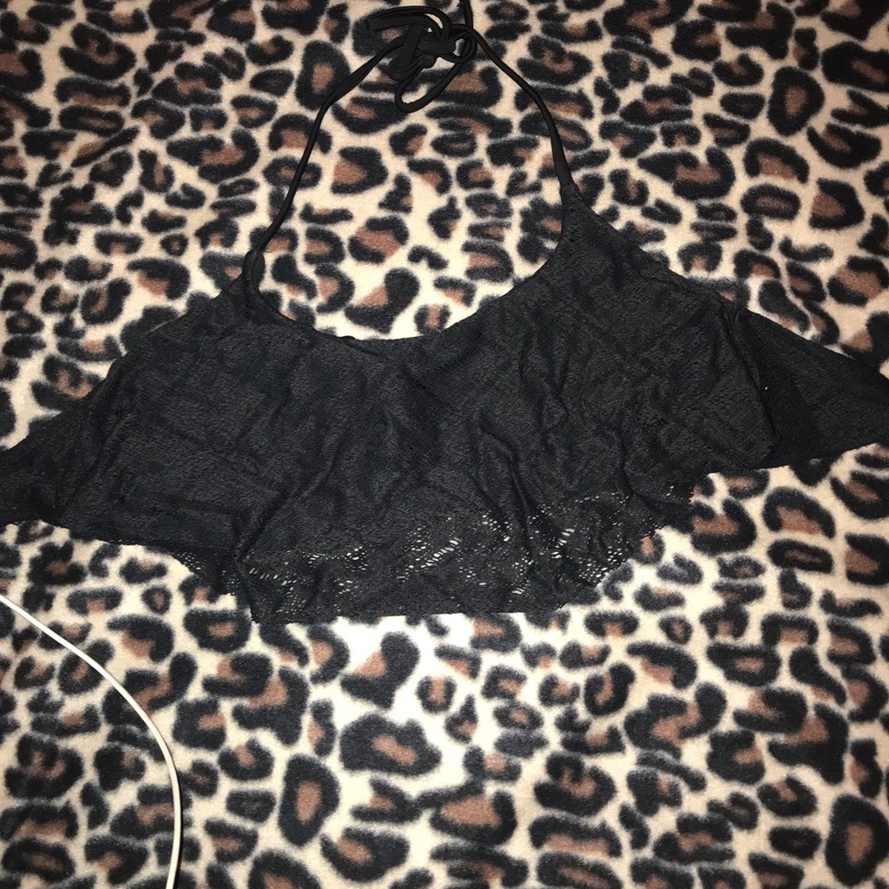Black bathing suit top